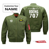 Thumbnail for Boeing 707 Silhouette & Designed Pilot Jackets (Customizable)