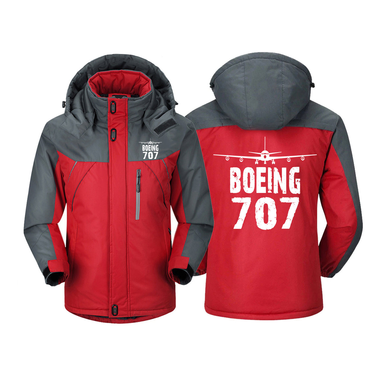 Boeing 707 & Plane Designed Thick Winter Jackets
