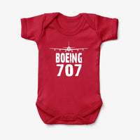 Thumbnail for Boeing 707 & Plane Designed Baby Bodysuits