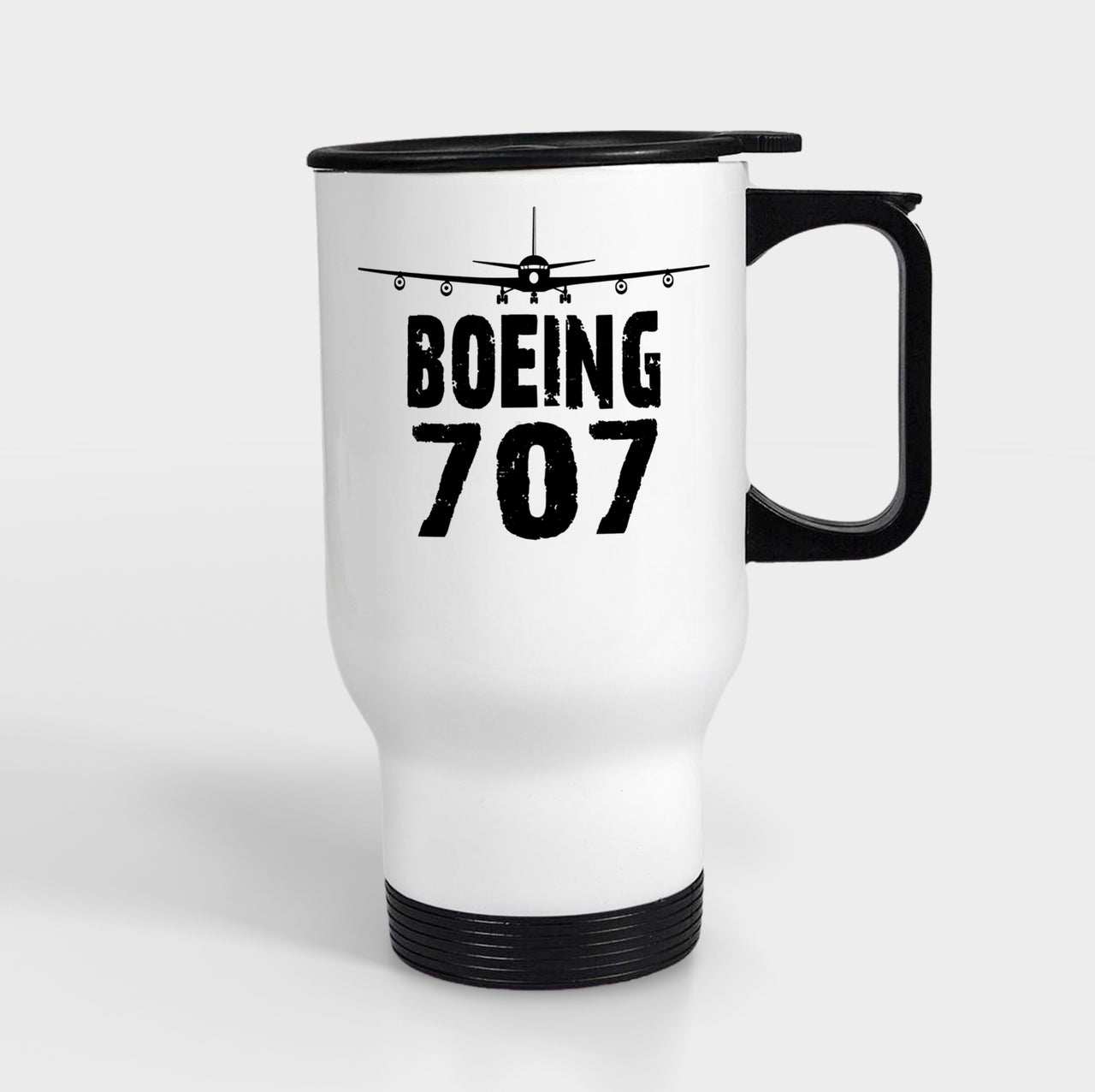 Boeing 707 & Plane Designed Travel Mugs (With Holder)