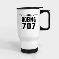 Thumbnail for Boeing 707 & Plane Designed Travel Mugs (With Holder)