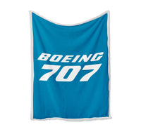Thumbnail for Boeing 707 & Text Designed Bed Blankets & Covers