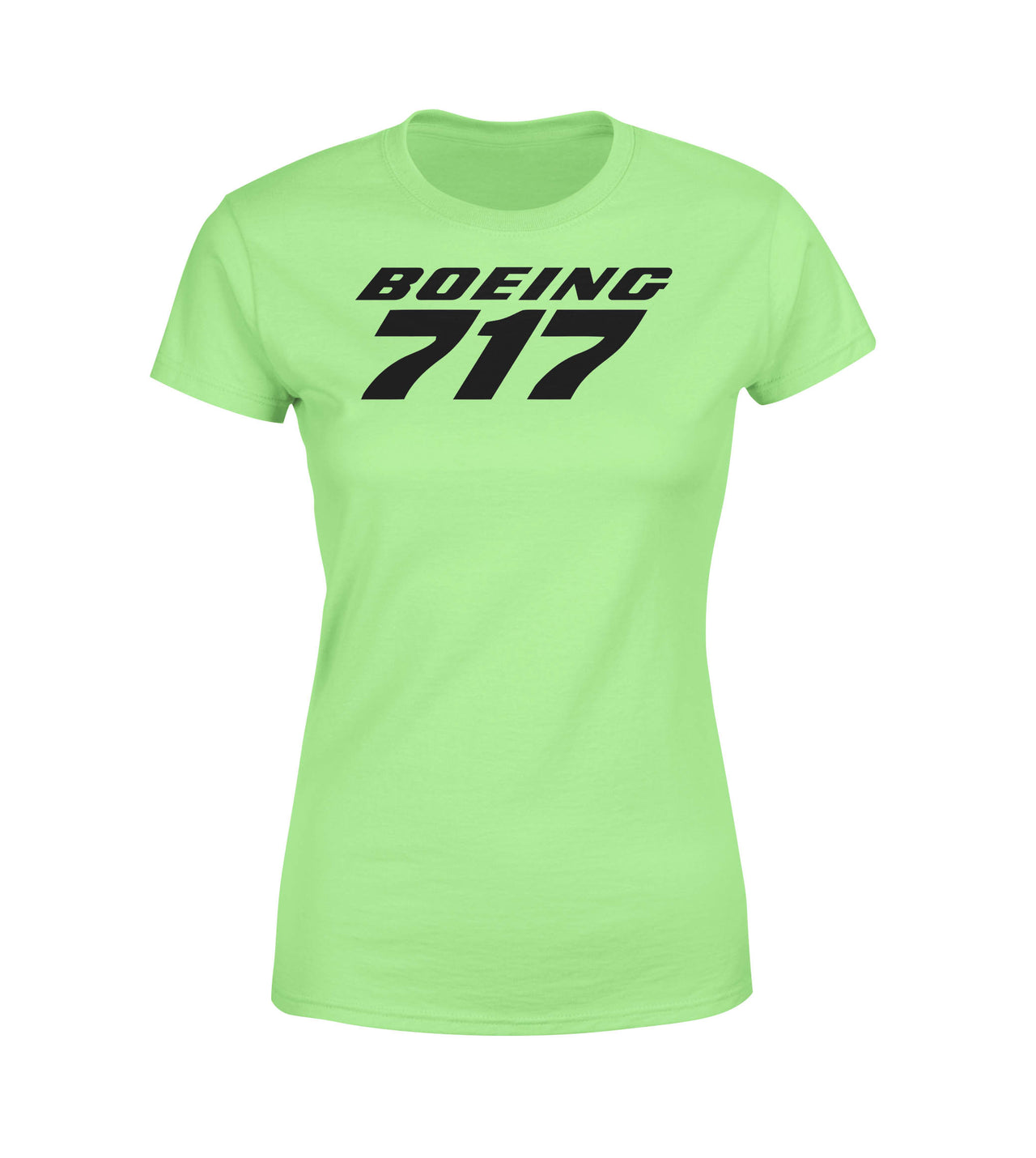 Boeing 717 & Text Designed Women T-Shirts