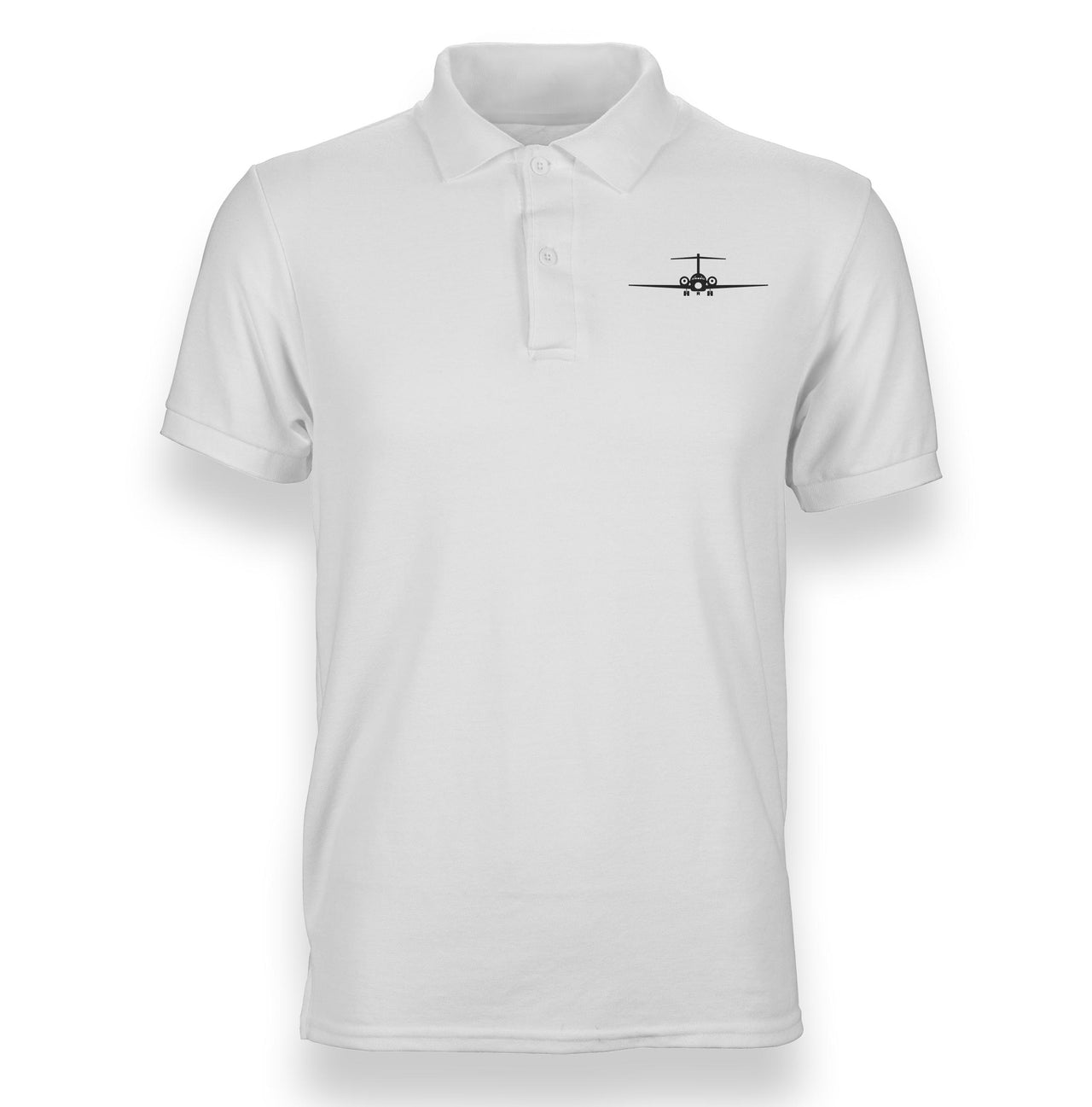 Boeing 717 Silhouette Designed Polo T-Shirts