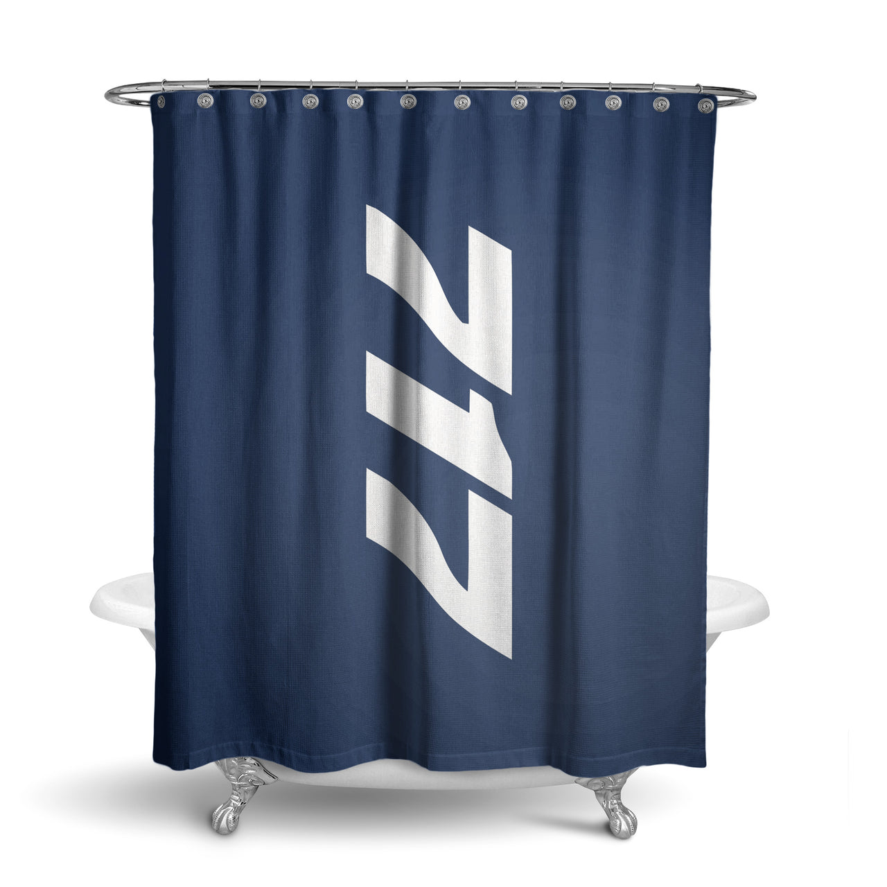 Boeing 717 Text Designed Shower Curtains