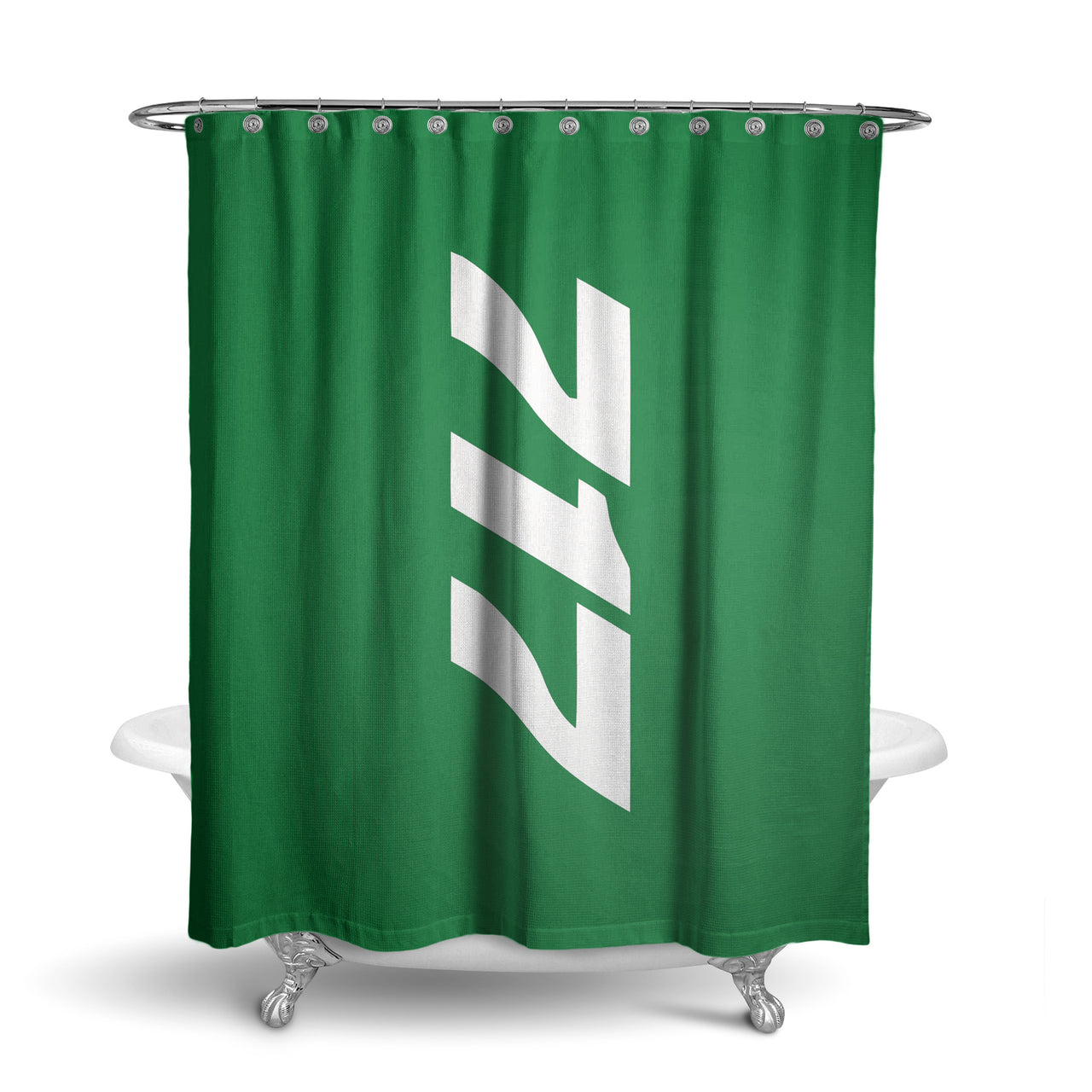 Boeing 717 Text Designed Shower Curtains
