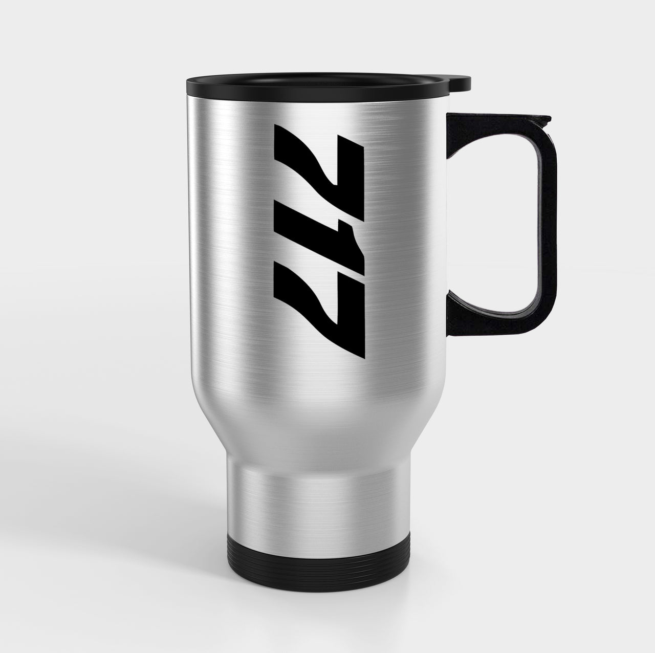 Boeing 717 Text Side Designed Travel Mugs (With Holder)