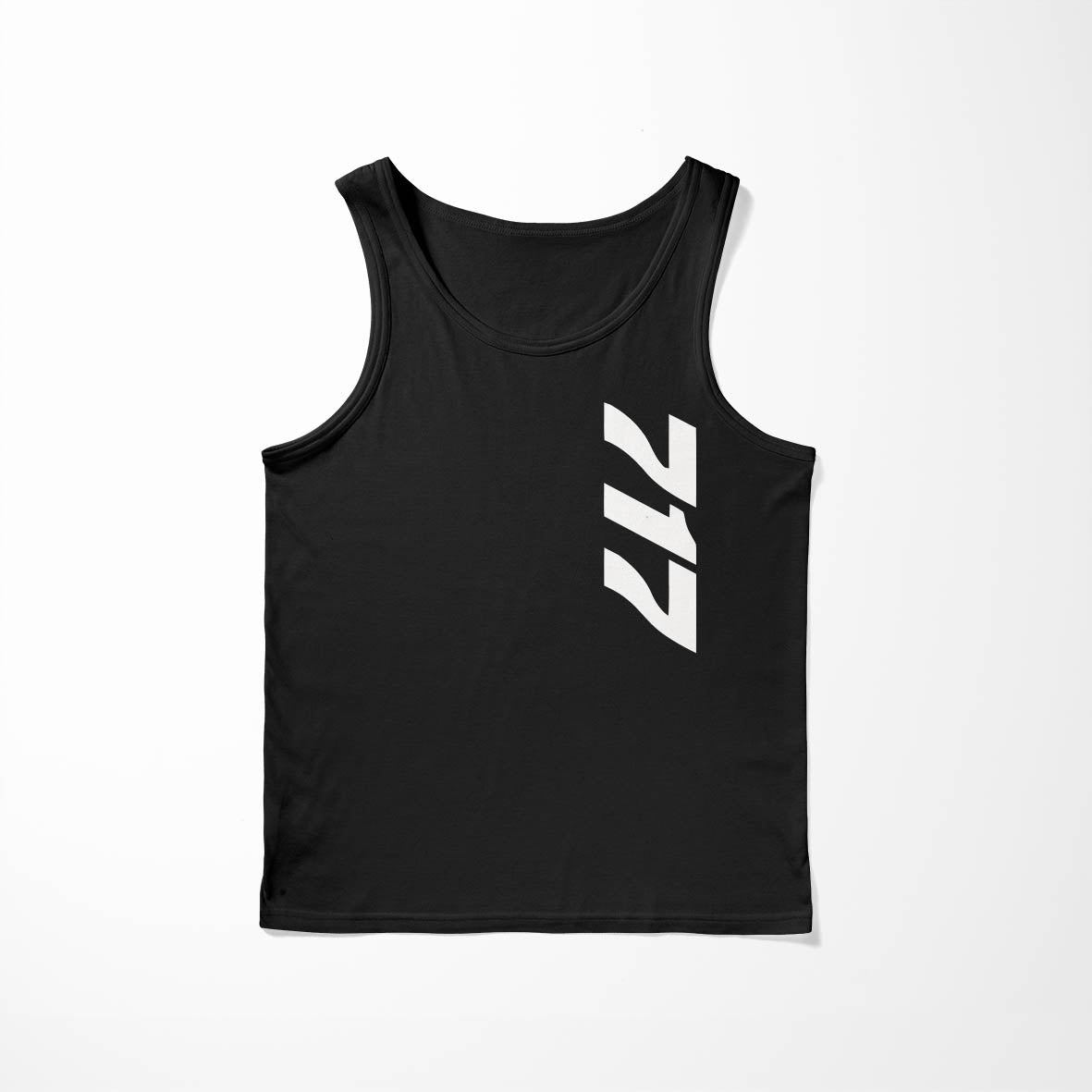 717 Side Text Designed Tank Tops
