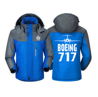 Thumbnail for Boeing 717 & Plane Designed Thick Winter Jackets