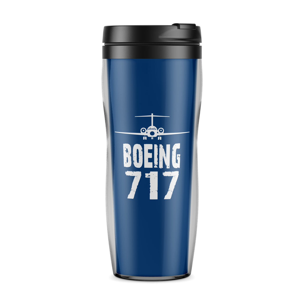 Boeing 717 & Plane Designed Plastic Travel Mugs