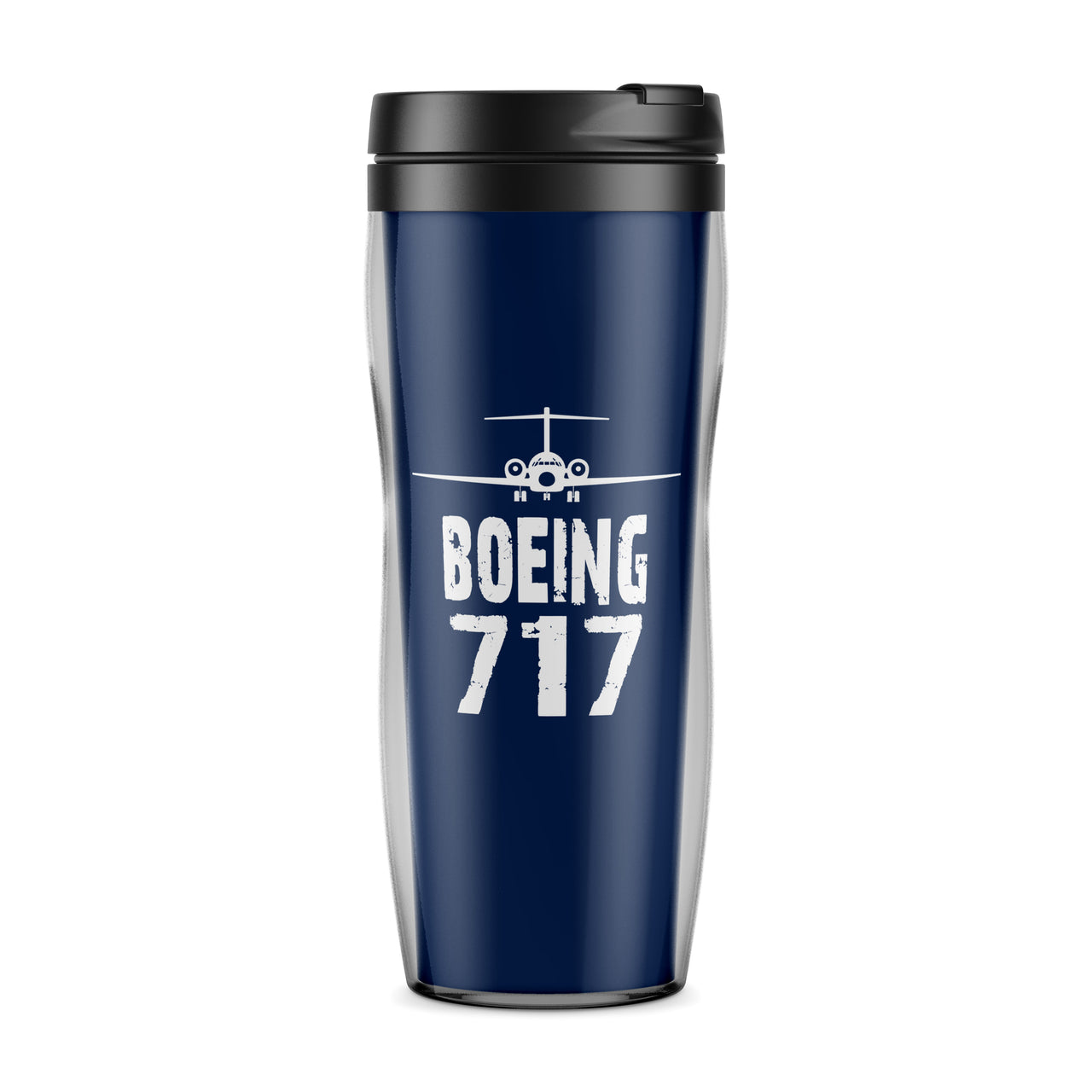 Boeing 717 & Plane Designed Plastic Travel Mugs