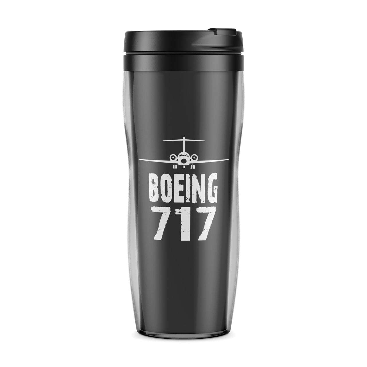 Boeing 717 & Plane Designed Plastic Travel Mugs