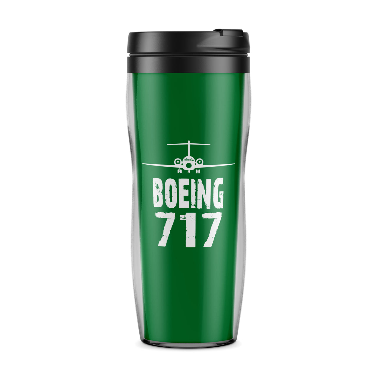 Boeing 717 & Plane Designed Plastic Travel Mugs