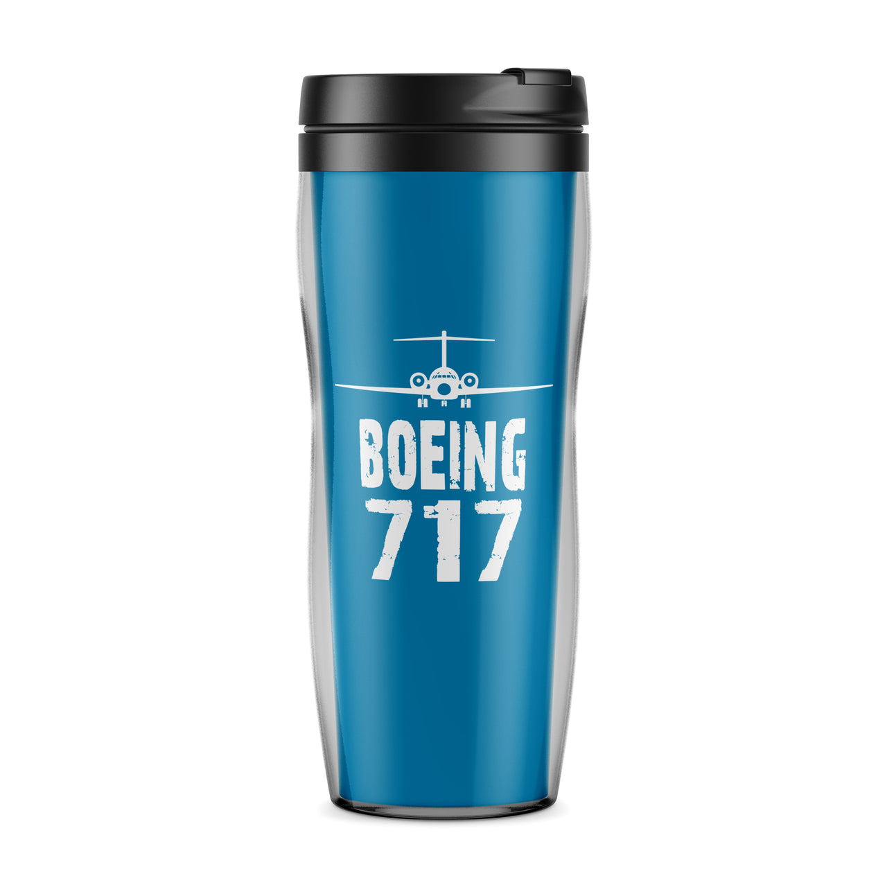Boeing 717 & Plane Designed Plastic Travel Mugs