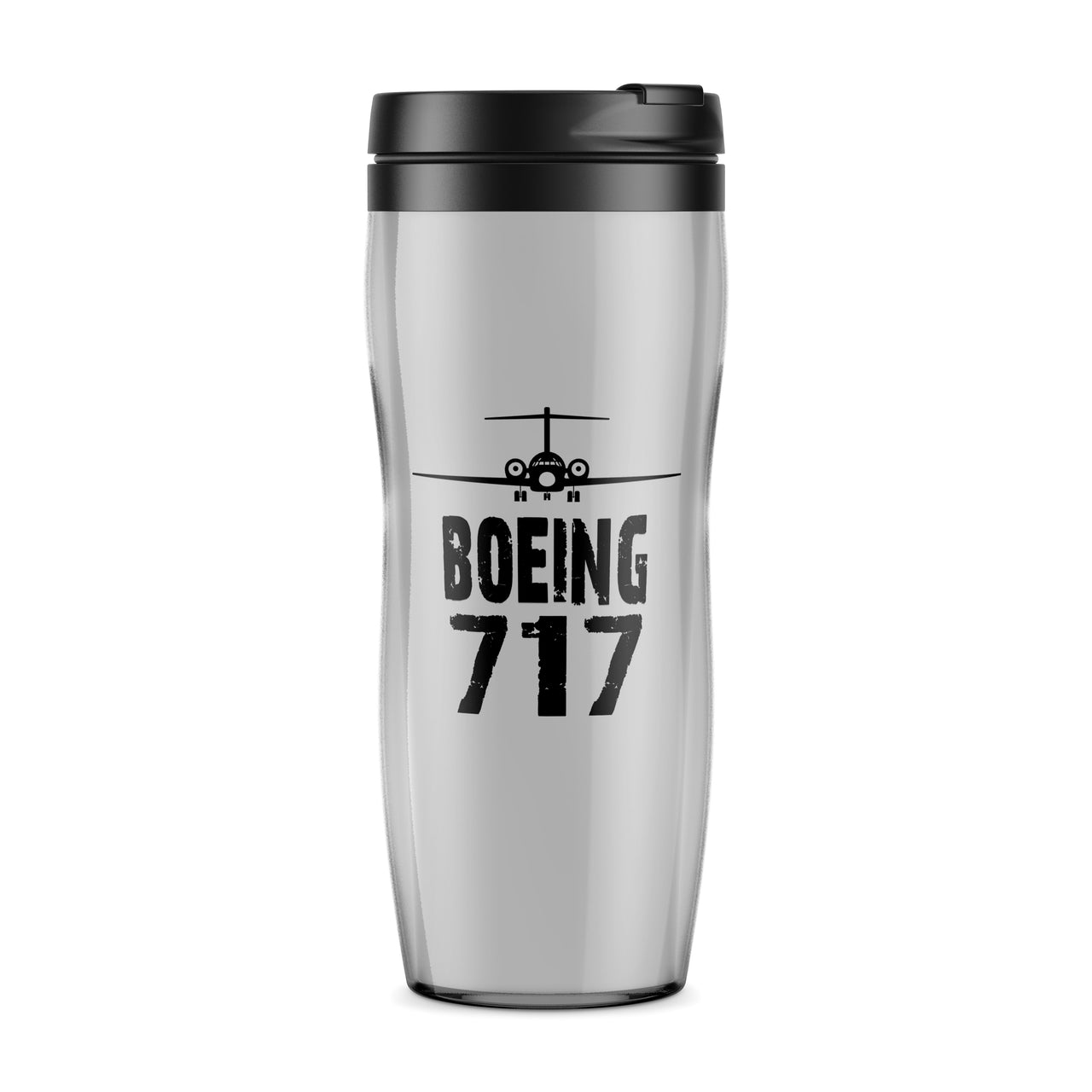 Boeing 717 & Plane Designed Plastic Travel Mugs