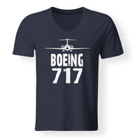 Thumbnail for Boeing 717 & Plane Designed V-Neck T-Shirts