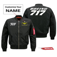 Thumbnail for Boeing 717 Text Designed Pilot Jackets (Customizable)
