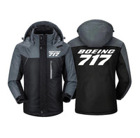 Thumbnail for Boeing 717 & Text Designed Thick Winter Jackets