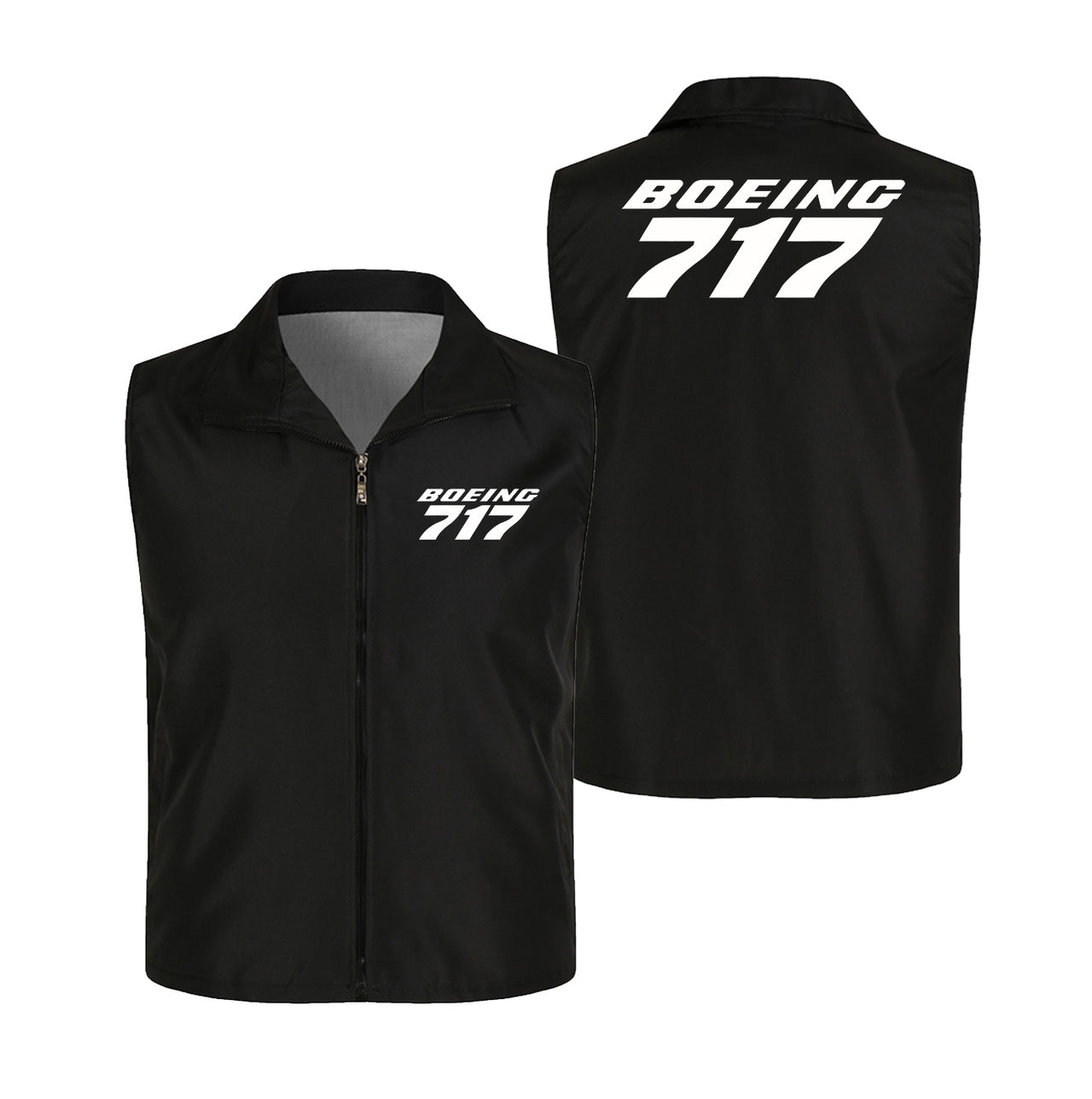 Boeing 717 & Text Designed Thin Style Vests