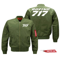 Thumbnail for Boeing 717 Text Designed Pilot Jackets (Customizable)