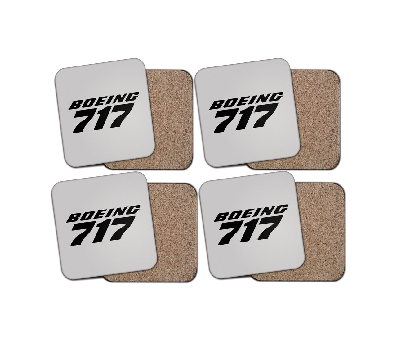 Boeing 717 & Text Designed Coasters