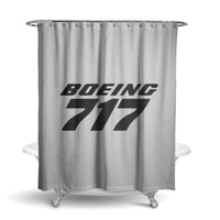 Thumbnail for Boeing 717 & Text Designed Shower Curtains