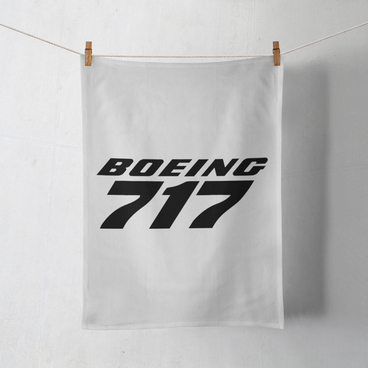Boeing 717 & Text Designed Towels