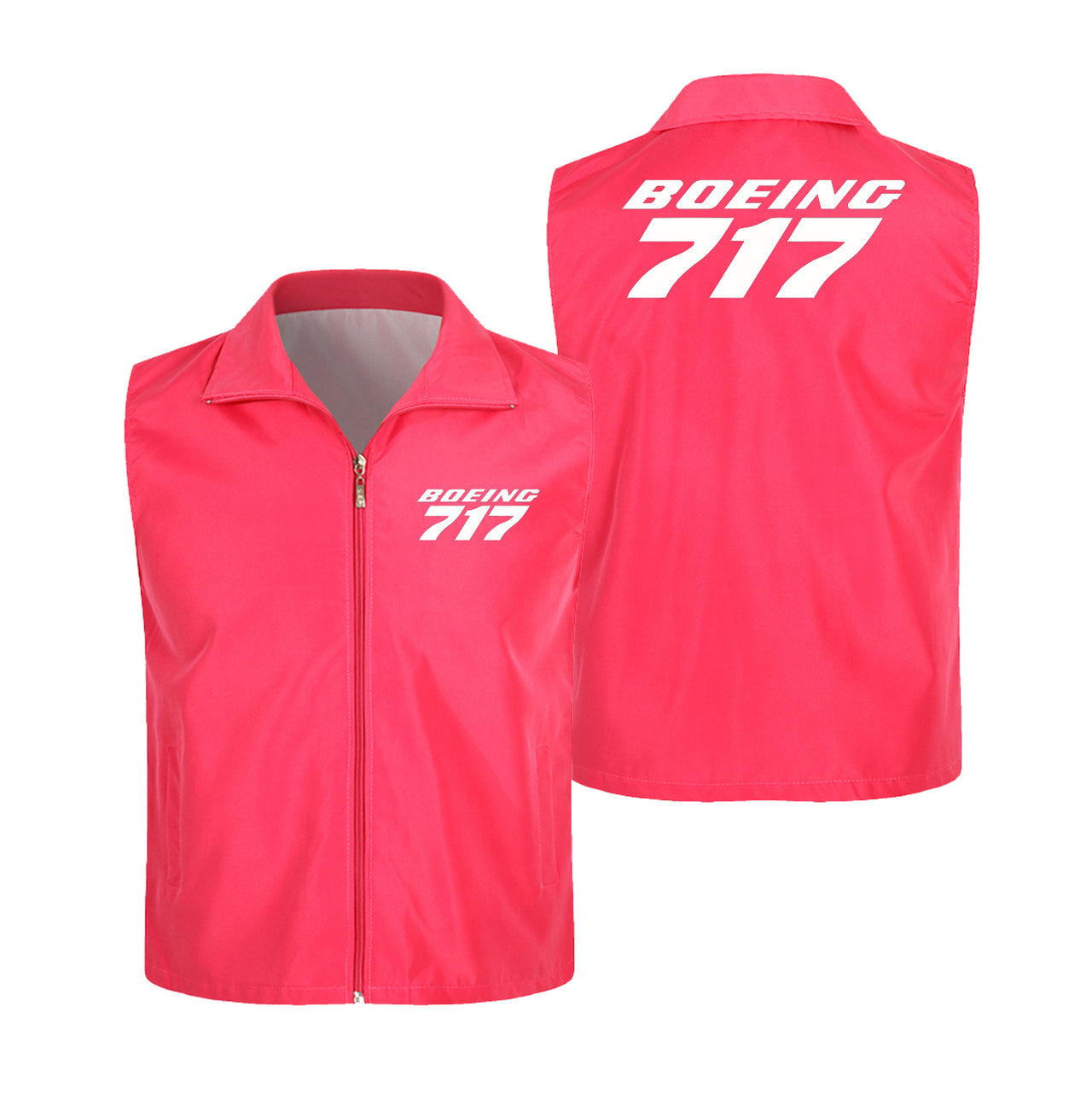 Boeing 717 & Text Designed Thin Style Vests