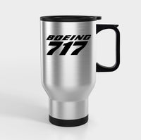 Thumbnail for Boeing 717 & Text Designed Travel Mugs (With Holder)
