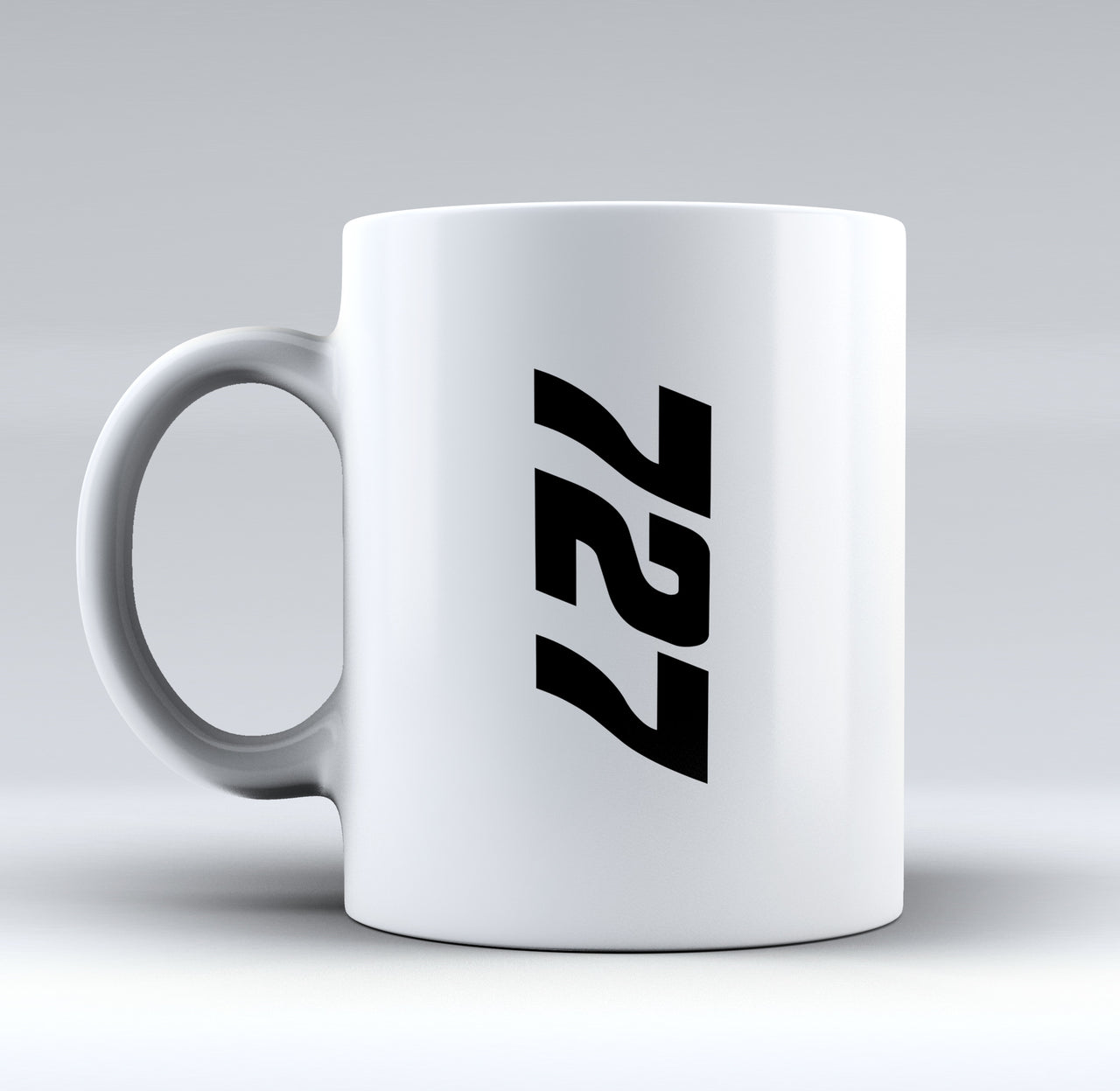 727 Text Side Designed Mugs