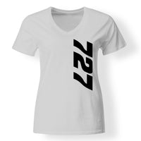 Thumbnail for Boeing 727 Text Designed V-Neck T-Shirts
