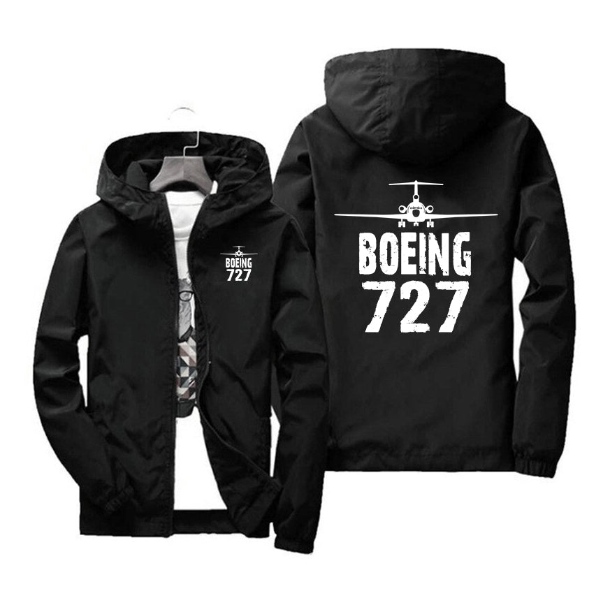 Boeing 727 & Plane Designed Windbreaker Jackets