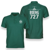 Thumbnail for Boeing 727 & Plane Designed Double Side Polo T-Shirts