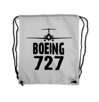 Thumbnail for Boeing 727 & Plane Designed Drawstring Bags