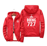 Thumbnail for Boeing 727 & Plane Designed Windbreaker Jackets