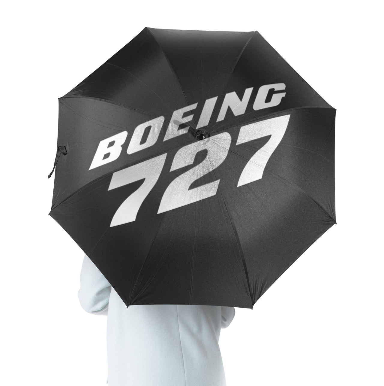 Boeing 727 & Text Designed Umbrella