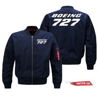 Thumbnail for Boeing 727 Text Designed Pilot Jackets (Customizable)