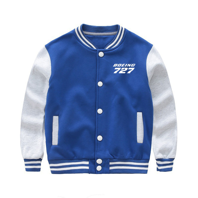 Boeing 727 & Text Designed "CHILDREN" Baseball Jackets