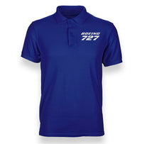 Thumbnail for Boeing 727 & Text Designed Polo T-Shirts