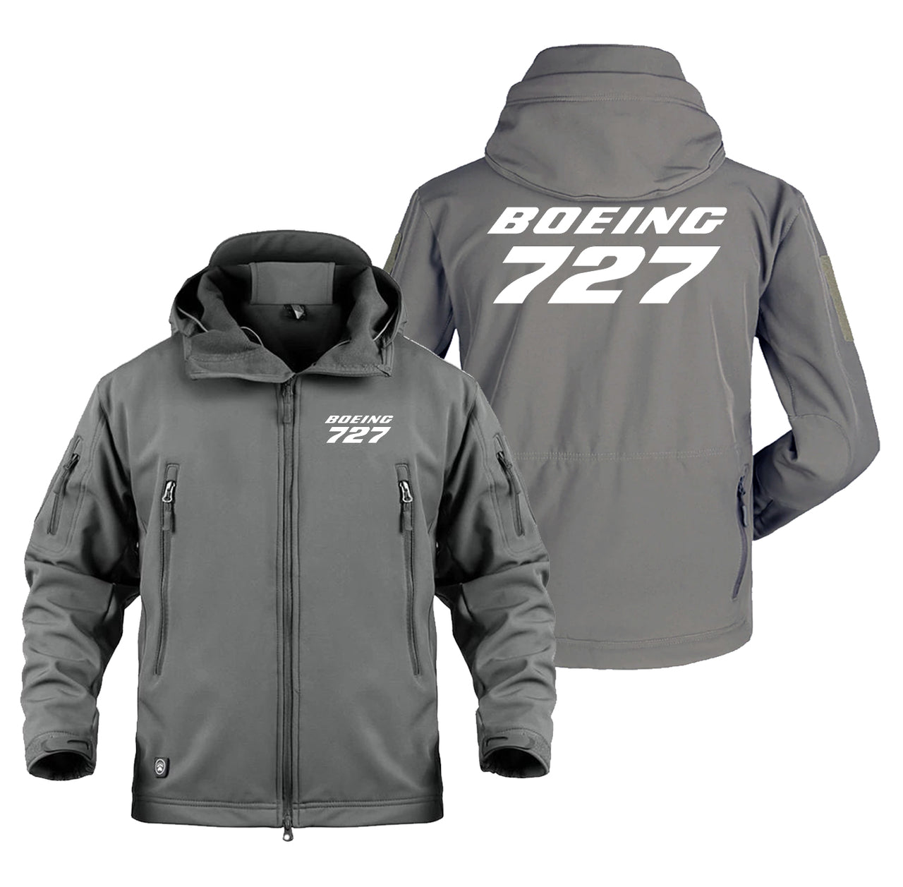 Boeing 727 & Text Designed Military Jackets (Customizable)