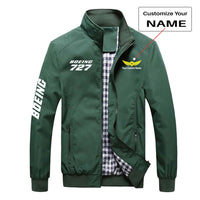 Thumbnail for Boeing 727 & Text Designed Stylish Jackets