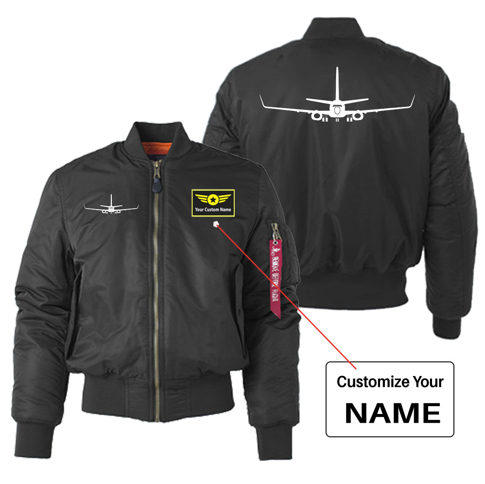 Boeing 737-800NG Silhouette Designed "Women" Bomber Jackets