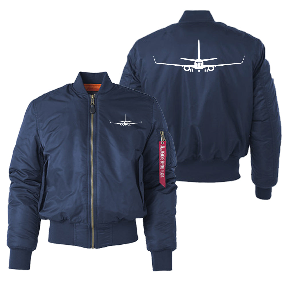Boeing 737-800NG Silhouette Designed "Women" Bomber Jackets