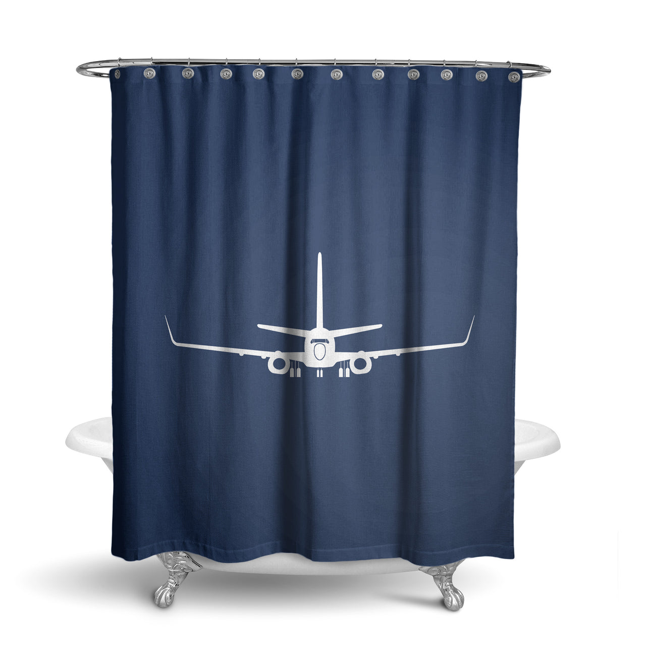 Boeing 737-800NG Silhouette Designed Shower Curtains