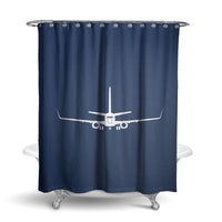 Thumbnail for Boeing 737-800NG Silhouette Designed Shower Curtains