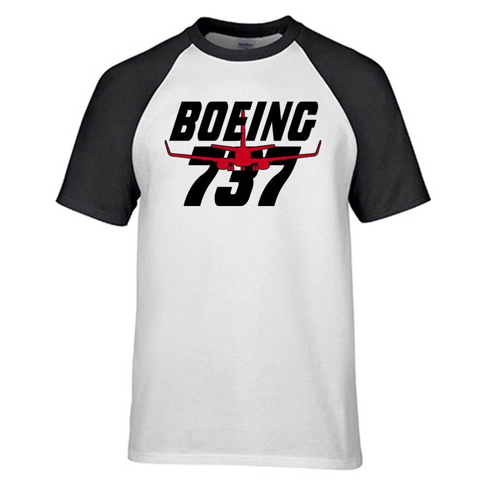 Amazing Boeing 737 Designed Raglan T-Shirts