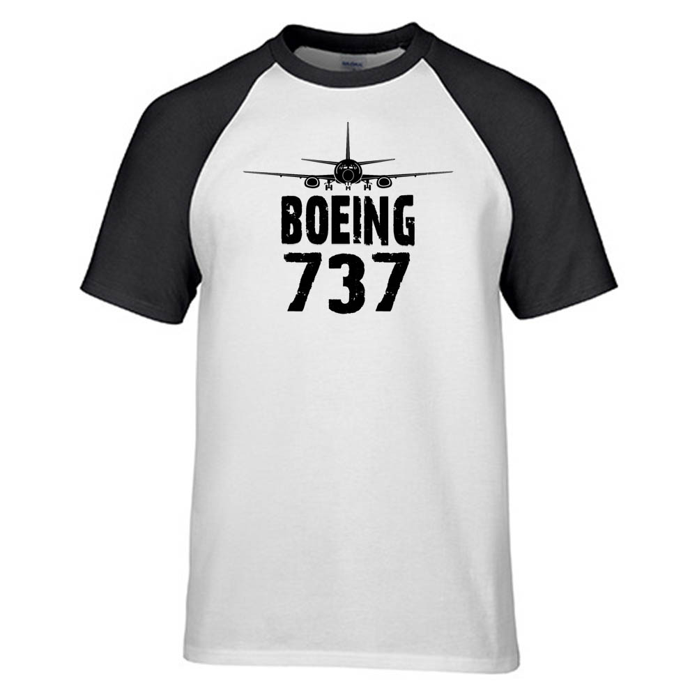 Boeing 737 & Plane Designed Raglan T-Shirts