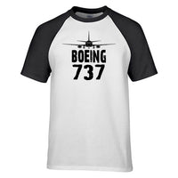 Thumbnail for Boeing 737 & Plane Designed Raglan T-Shirts