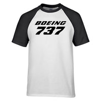Thumbnail for Boeing 737 & Text Designed Raglan T-Shirts
