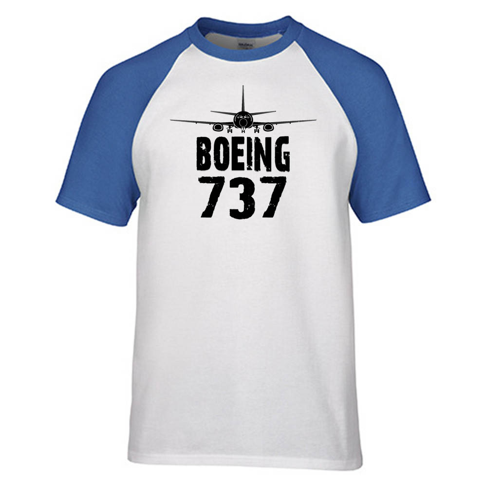 Boeing 737 & Plane Designed Raglan T-Shirts